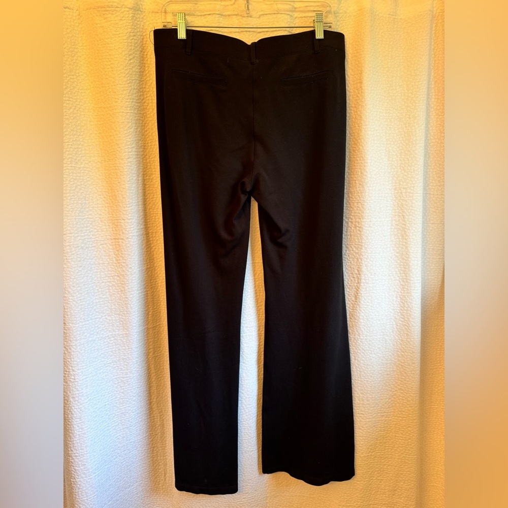Betabrand Black Classic Dress Pant Yoga Pant | Bootcut - regular length